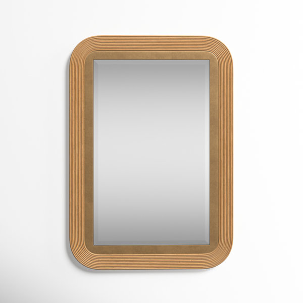 Joss & Main Amita Rectangle Rattan Wall Mirror & Reviews Wayfair